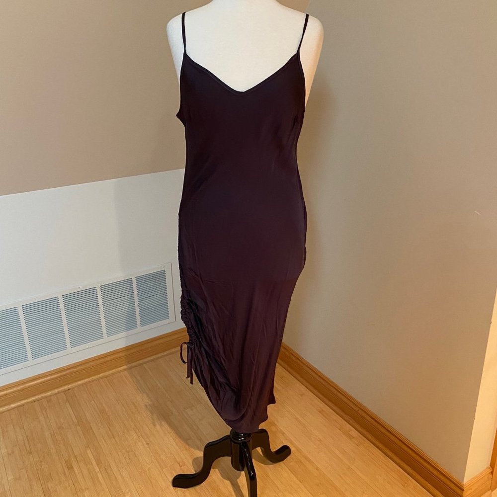 Nation LTD Mira Midi Slip Dress with Adjustable Tie Hem